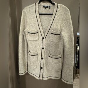 Theory Contrast Pocket Cardigan